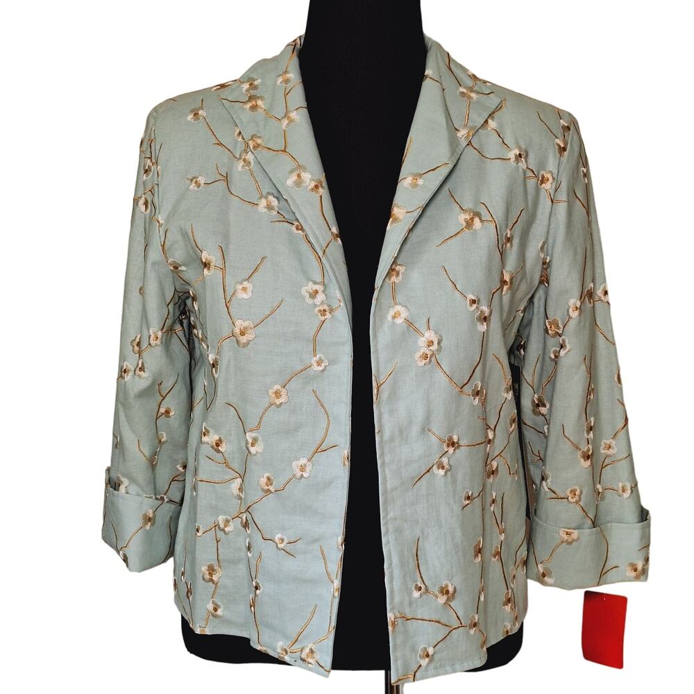Vintage (Medium) Painted Pony Cherry Blossom Blazer Jacket USA NOS
